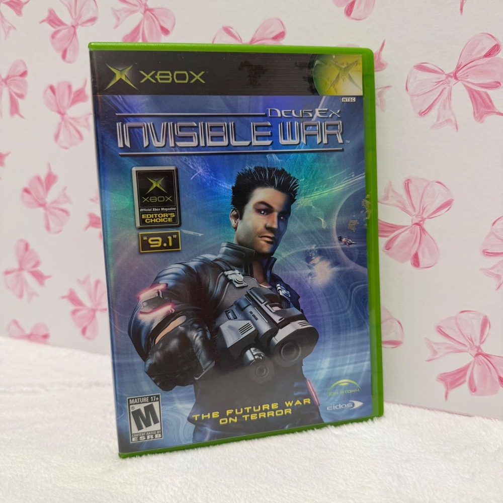 Deus Ex‎ Invisible War Xbox Video Game Complete Disc Case Manual